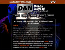 Tablet Screenshot of dnmetal.co.uk